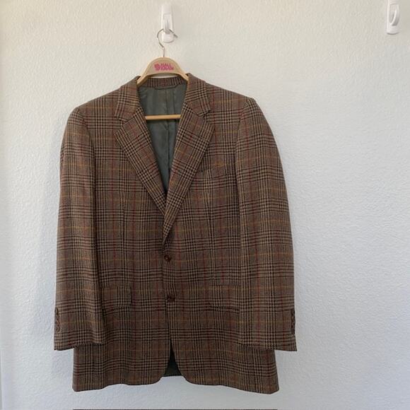 Hickey Feeman Dillard's Men's 40 Regular Canterbury Suit Jacket Wool Camel Hair - Picture 1 of 16